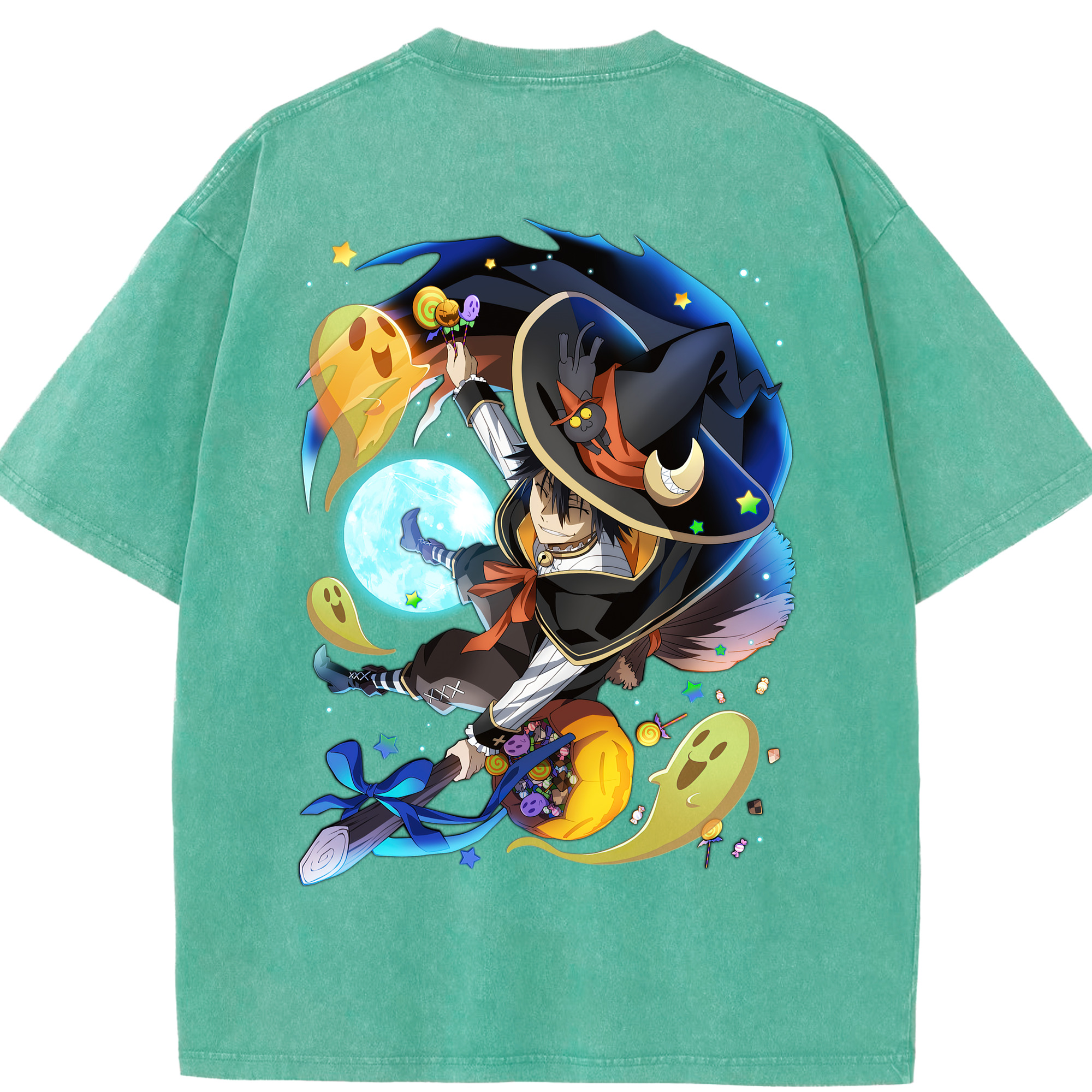 （画像用） 文豪ストレイドッグス Bungo Stray Dogs 綿100% ヴィンテージ風 半袖Tシャツ（背面プリント）